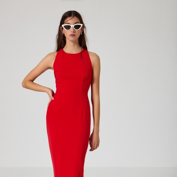 Sunset Red Dress - Picture 2 of 3